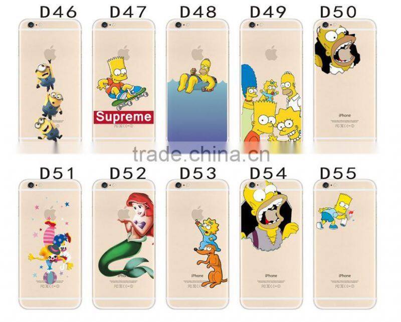 Ultra thin and soft cell phone case with Disney carton imprint .