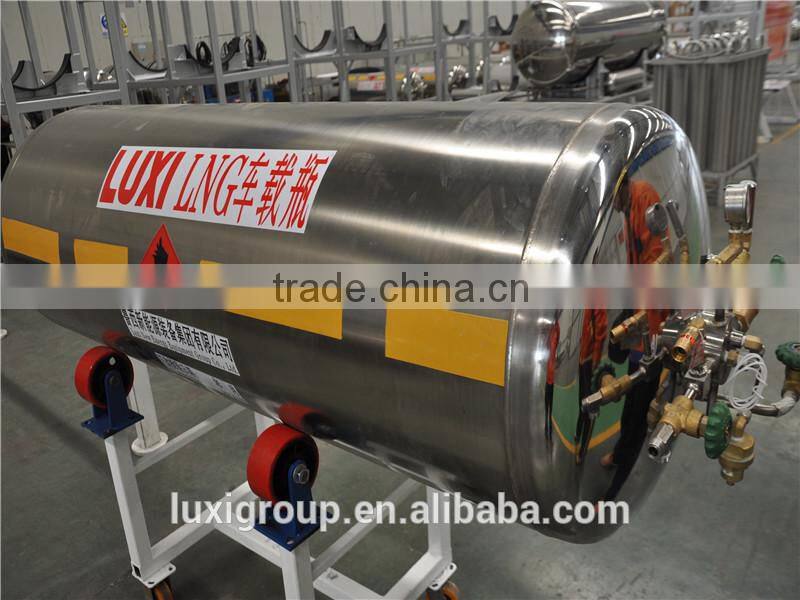 Global export 500L LNG cryogenic storage cylinder for vehicle
