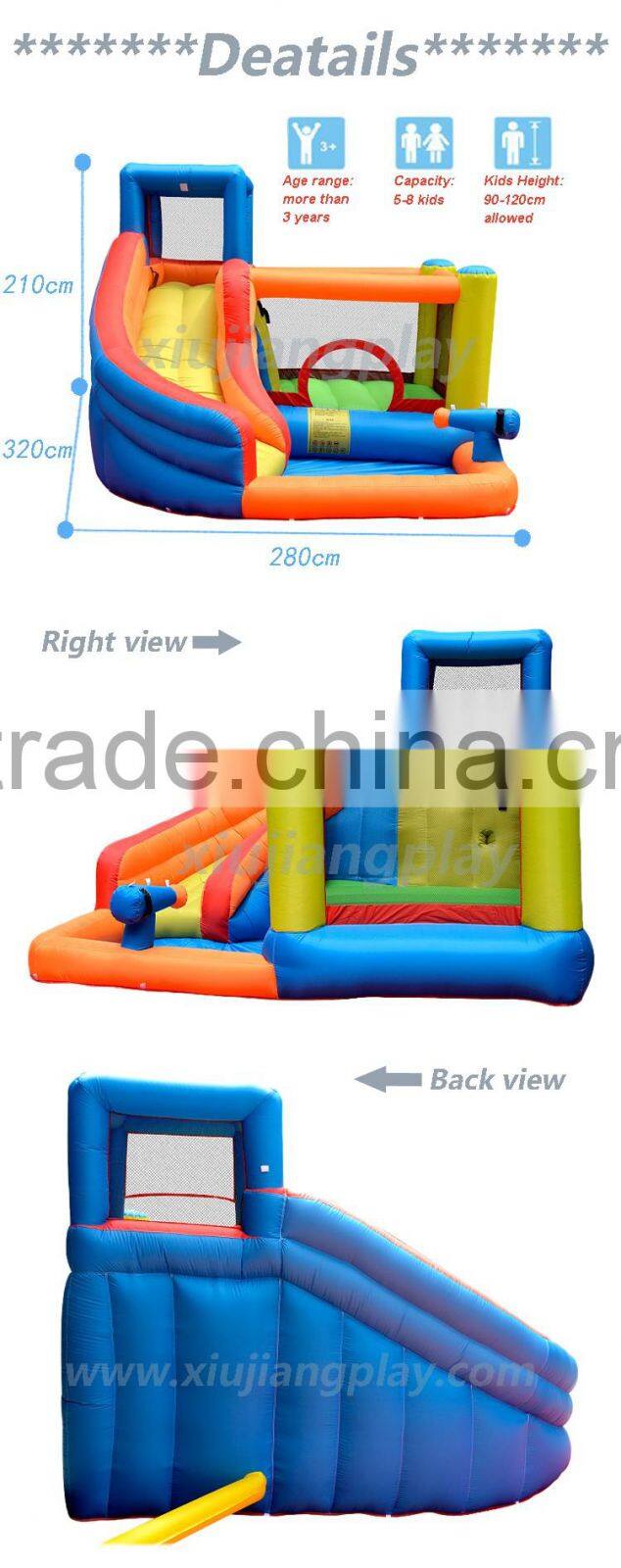 Indoor Outdoor Kids Jumping Inflatable Bouncer Castle For Sale
