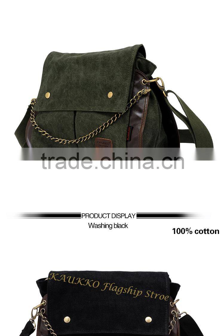 16 OZ Canvas High Density of Customize Messenger Bag For Lady Messenger Bag Women and Men Bag Wholesale