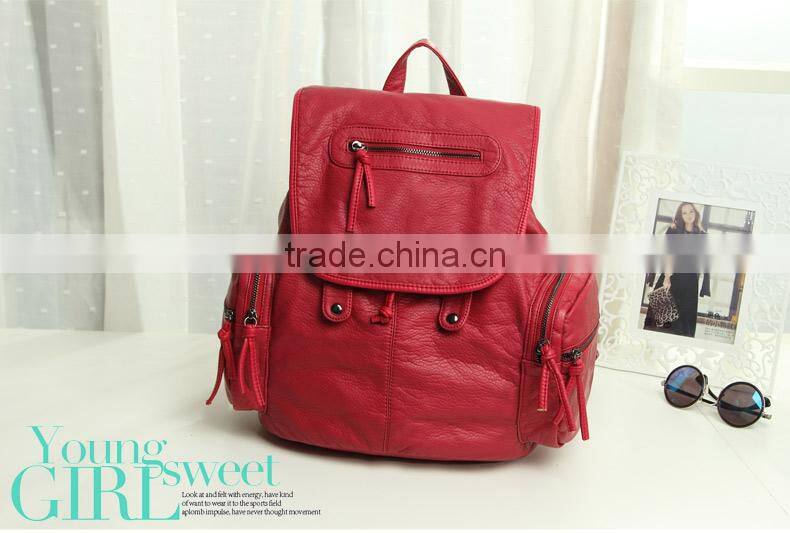 New Arrived Pu Leather Lady Travelling Backpack for Women's Bag