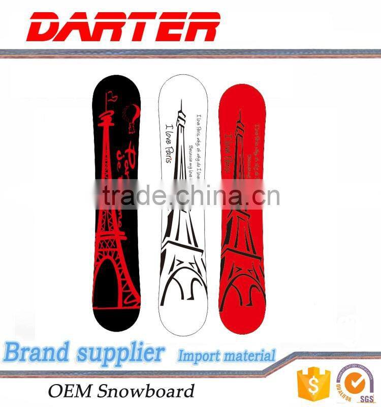 Low cost rip resistance reverse or double camber snowboard race