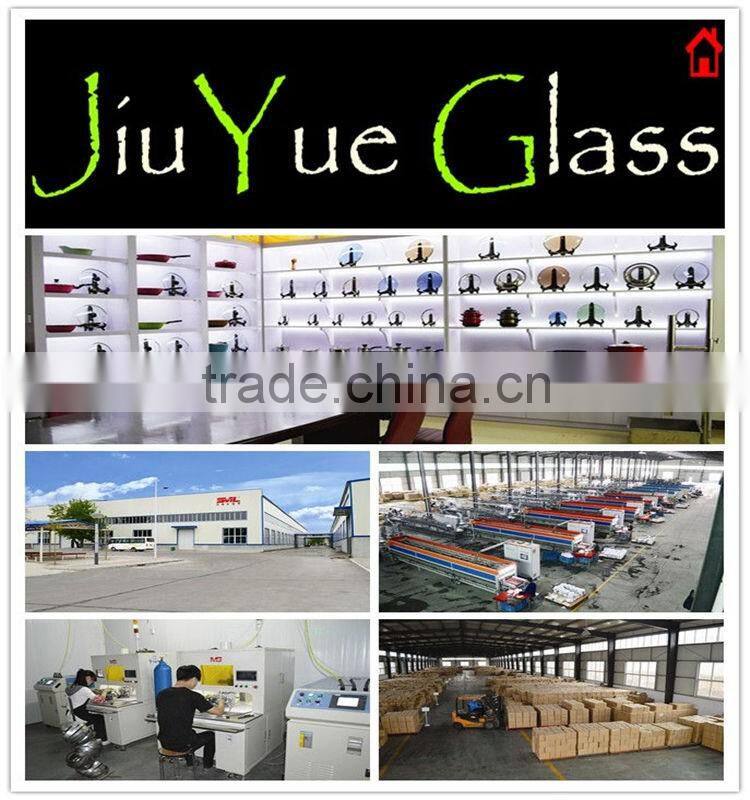 clear round tempered glass lid for pan
