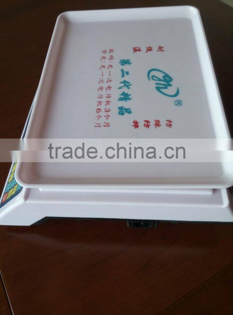 2016 neweast Dual Purpose 25KG Price Scale With Plastic Pan , whoesale good price price counting scale for sale