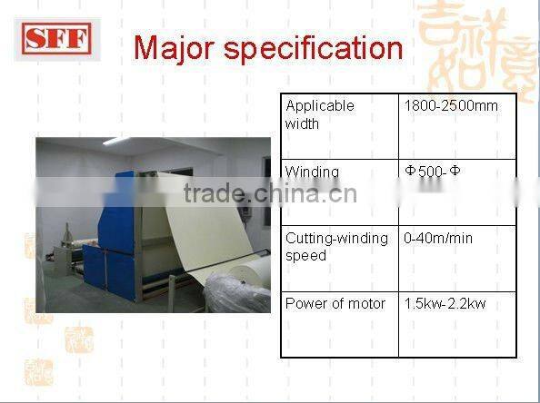 laser slitting machine for filter bag production line