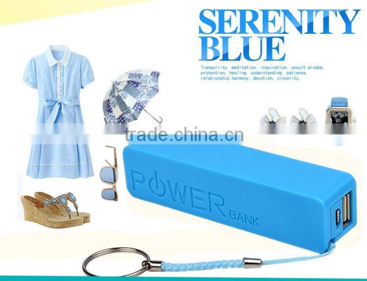 Long time stand by pink perfume 2600mah external portable power bank external battery