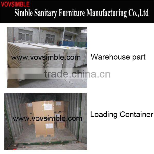 SGS approval Modified acrylic solid surface slab for bathroom/kitchen/vanity