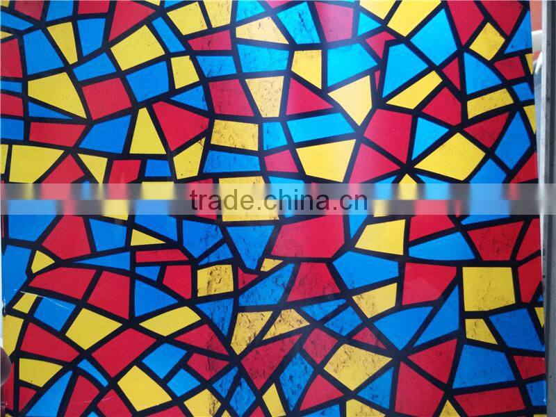 decorative colorful windows glass