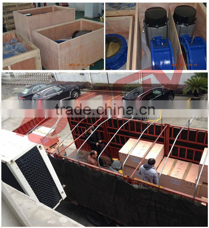 Wafer type plastic upvc 24v on off electric pipe butterfly valve