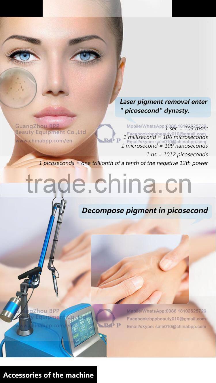 Q Switched Nd:YAG Laser Tattoo Removal , Pore Refining Machine / q switched laser