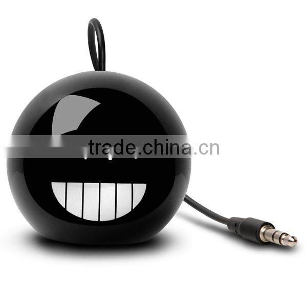 Mini Bomb Keychain USB Rechargeable 3.5 mm Speaker