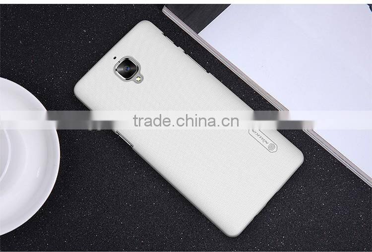 2016 ORIGINAL Nillkin Super Frosted Shield Case Back Cover For OnePlus 3 High Quality BACK COVER FREE LCD PROTECTOR INSIDE