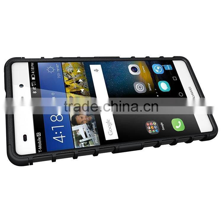 For HUAWEI P9 Lite Armor CASE Heavy Duty Hybrid Rugged TPU Impact Kickstand Hard Cover ShockProof Case