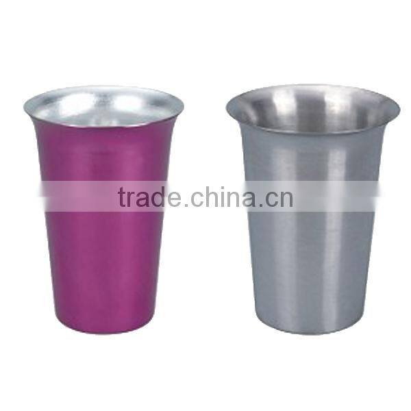 Metal aluminum color changing drinking cup