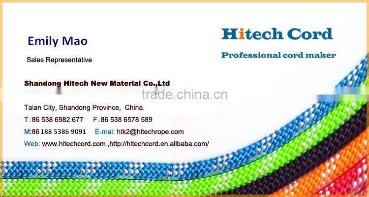 white color 18mm 3 strands twisted polyester rope with loop