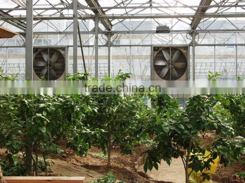 evaporative high quality air- humidified cooling pad fan for horticulture