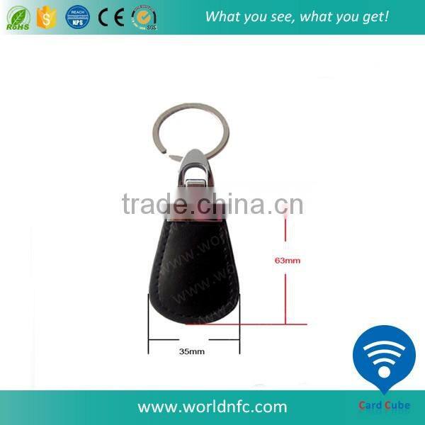 13.56MHz Smart Leather Keyfob, Key Tag for Security System