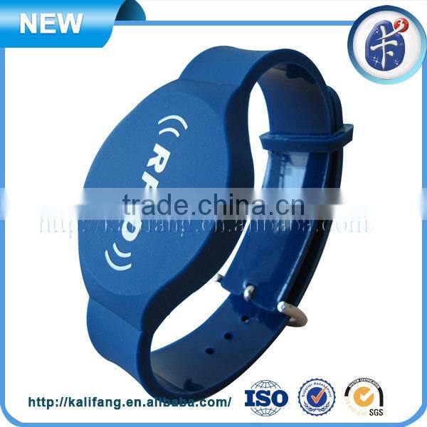 Customized screen printed pvc rfid wristband for ankle use