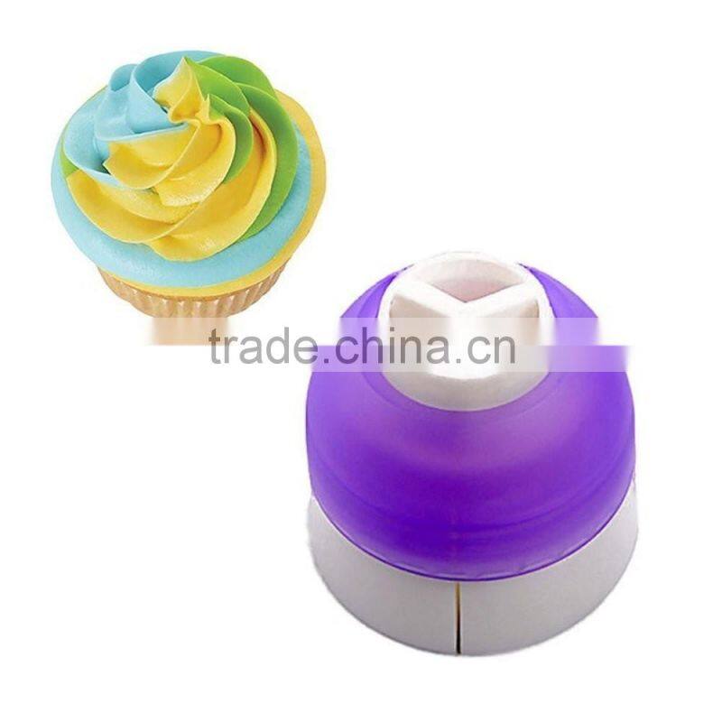 Tri-color Cream Coupler Cake Decorating Tools