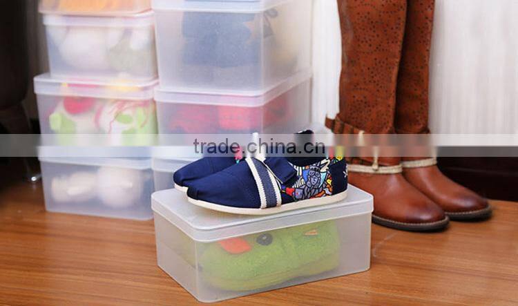 clear shoe storage box with cover --L