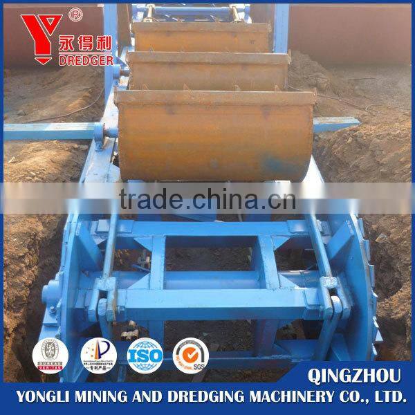 Bucket chain river sand dredger