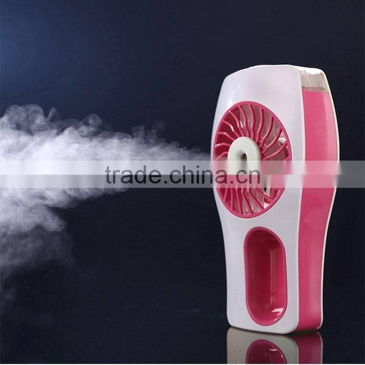 Wholesale custom made handheld USB mini misting fan with personal cooling humidifier, suitable for home office and travel
