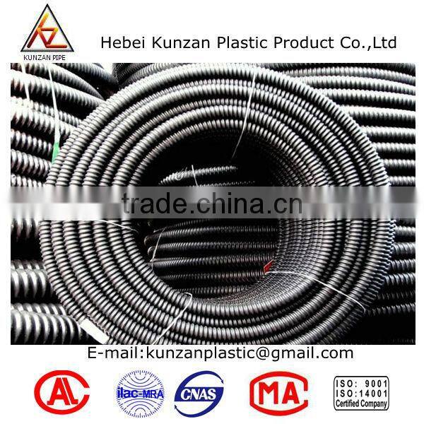 HDPE carbon corrugated cable protection conduit