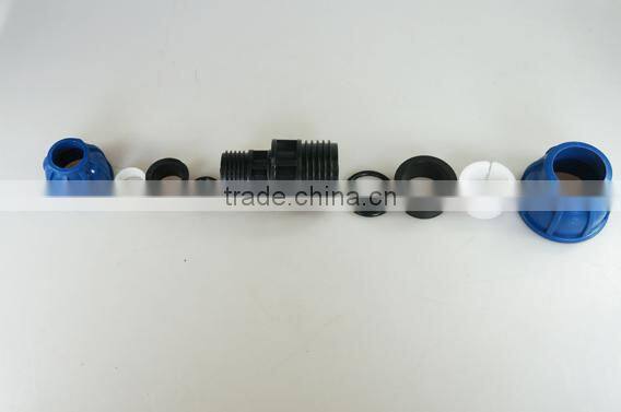 HDPE Pipe fitting PP Compression Fittings reducing coupling