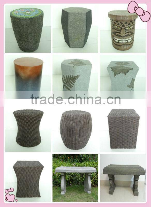 home decoration polyresin Vintage stool