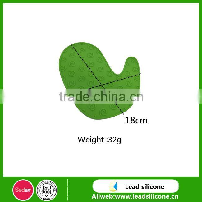 Eco-friendly custom Palm shape heat resistant anti-slide silicone cup coaster / silicone cup mat