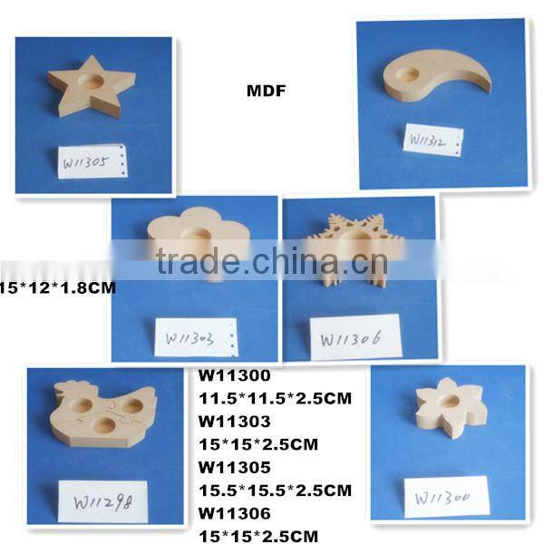 2015 latest design high quality handmade decorative small wooden candle holder