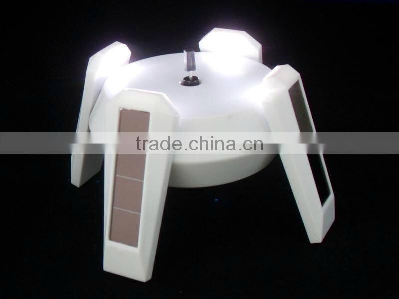 Wholesale High Quality Solar Rotary Display Stand With LED Light