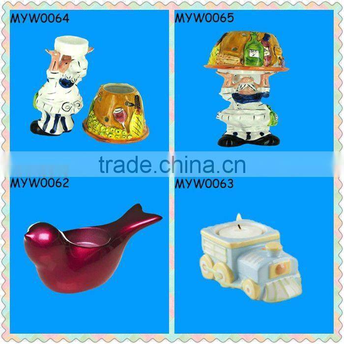Colorful Decarative Tree Ceramic Candlestick