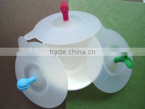 Leaf shape with bracket high temperature insulation Silicone coffee cup Lid