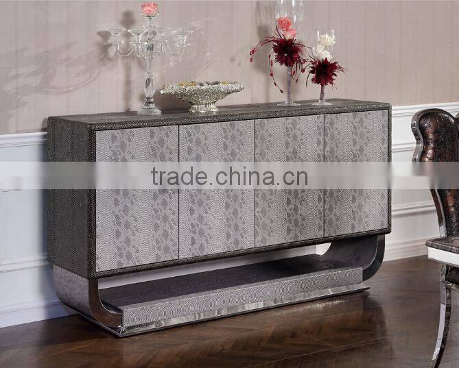 China snake-skin and wooden comtemparary kitchen designs kitchen cabinet F107
