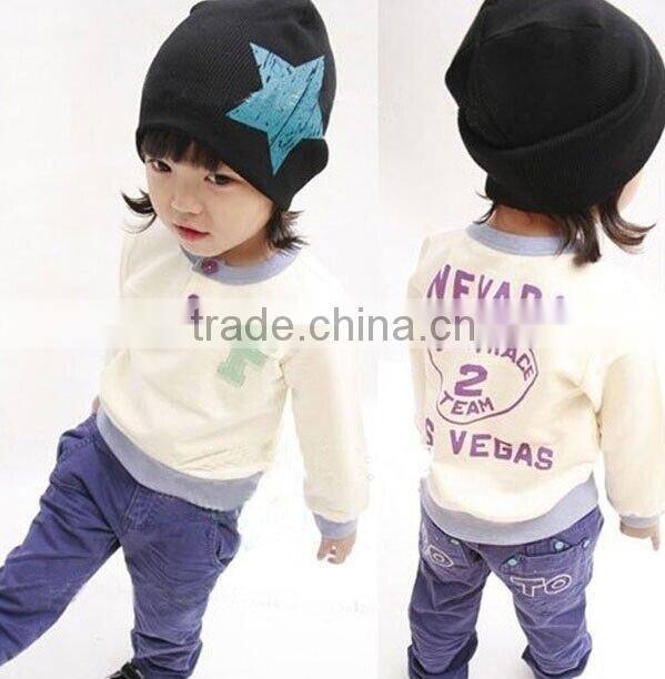 2015 Star Printed New Newborn cotton infant hats Toddler Girl Boy Hat Baby Cap Cute Beanie Cotton Kid Hats 17 Colors