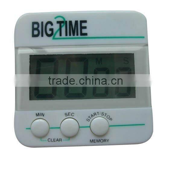Plastic LCD digital kitchen timer/electronic countdown timer