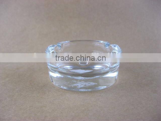 8.5cm high quality colored or clear round glass ashtray