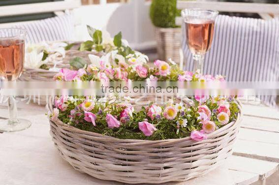 natural willow material made oval fruit basket with
