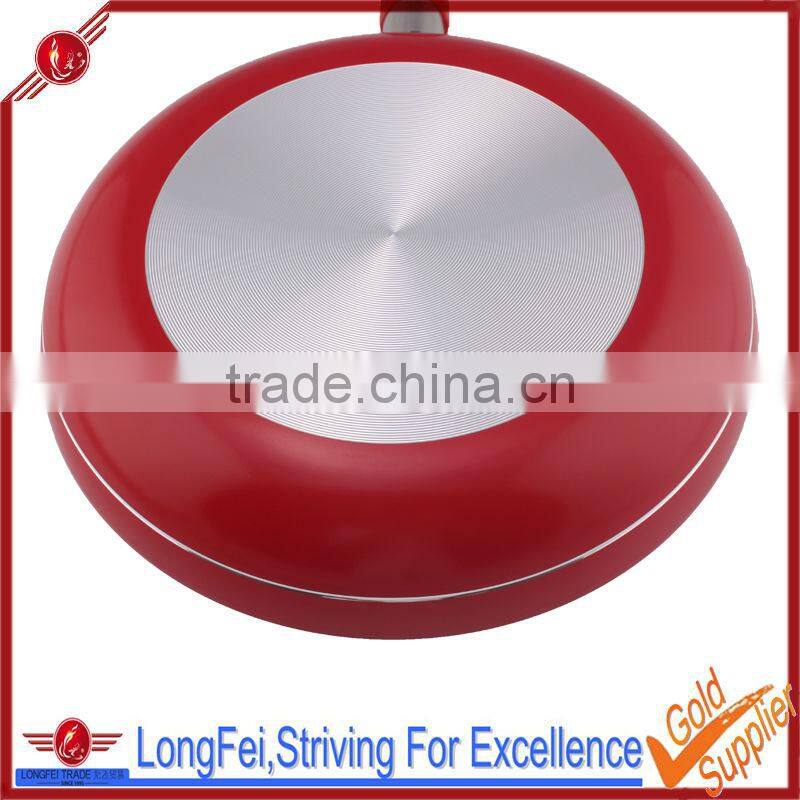 22cm aluminum fry pan industrial frying pan without oil microwave frying pan