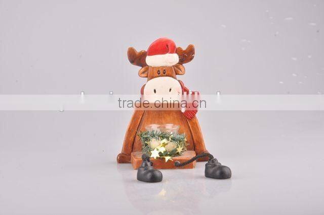 Home Decoration Candlestick/Ceramic Deer Candle Holder