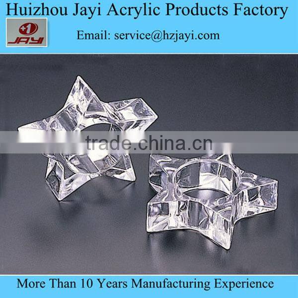 High quality wholesale acrylic christmas napkin ring,clear