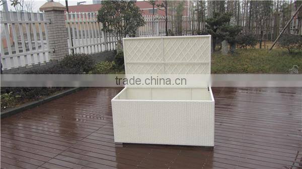 2015 large size outdoor rattan storage box