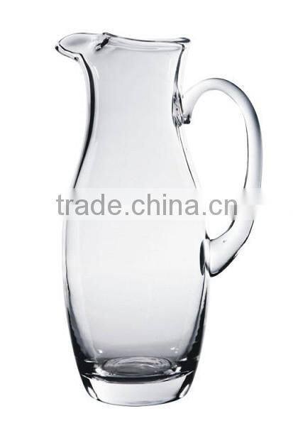 Lead free glass Wine Decanter with handle
