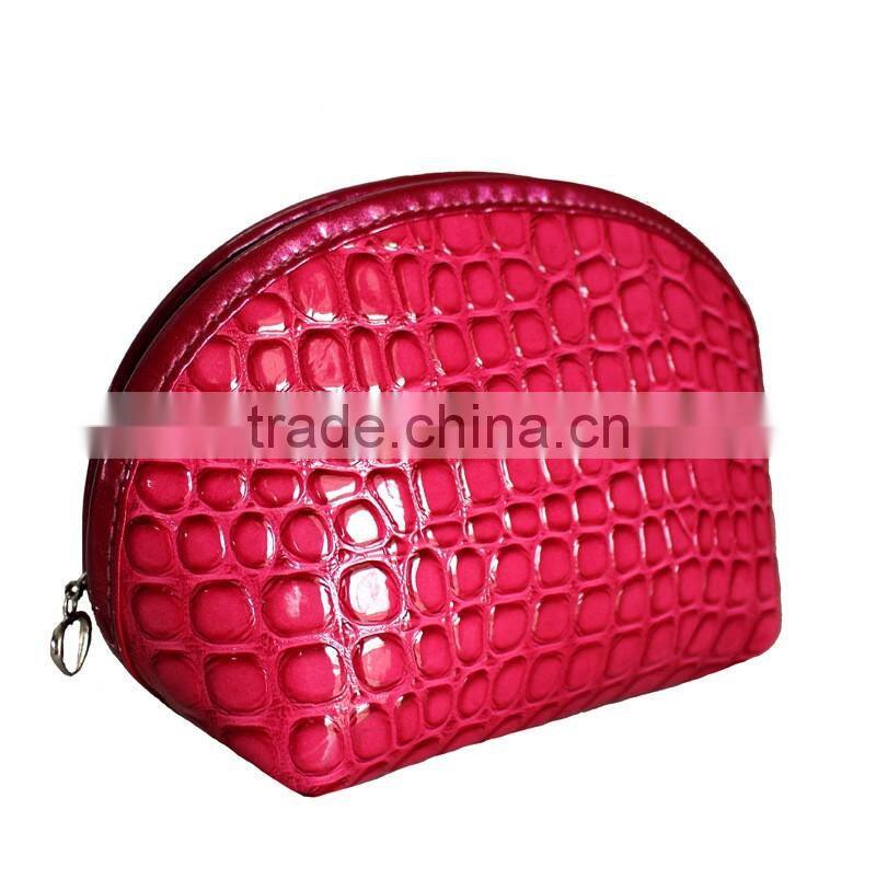 Leather Cosmetic Bag Pouch Clutch Makeup Bag Travel