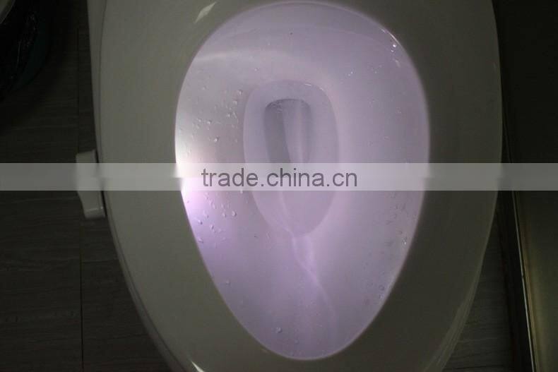 automatic luminous LED light toilet seat sensor / glowing bathroom decorative toilet lightbowl