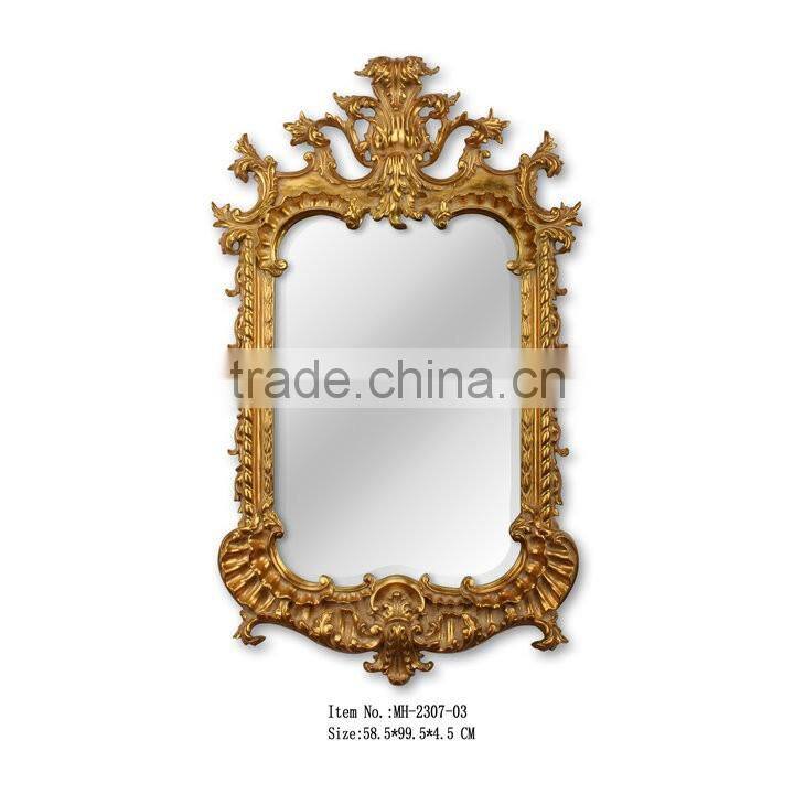 Antique Louis style decorative wall mirror for living room