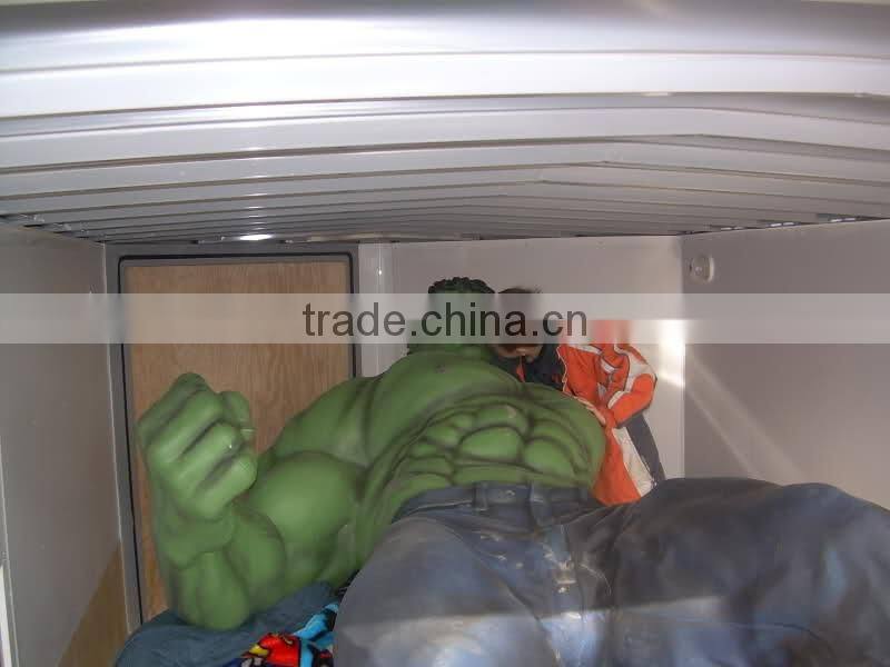 outdoor garden decoration fiberglass material life size hulk statue for sale