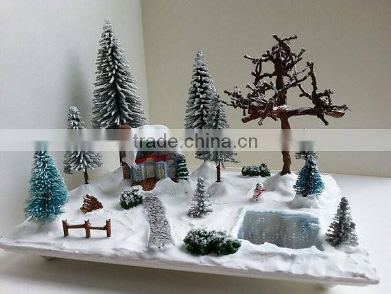Miniature Christmas Village Scene - Miniature Christmas vignette