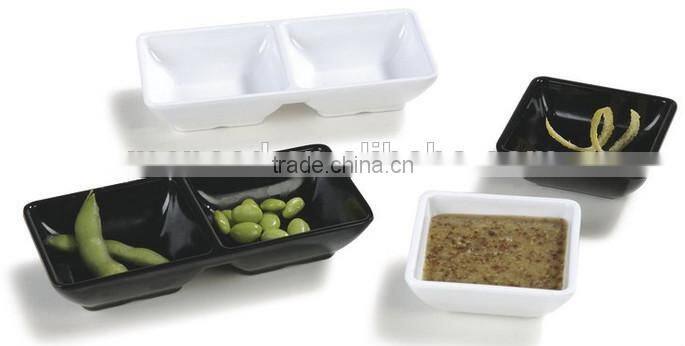 solid color clear melamine soy sauce container for restaurant